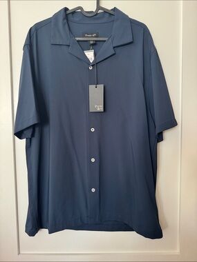 Porter + Ash Men's Short-Sleeve Button-Down Shirt - Navy